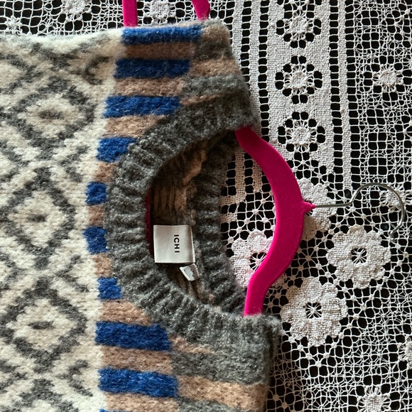 NWOT Ichi Designer Sleeveless Knitted Jumper - Size Small/Medium - Picture 6 of 7